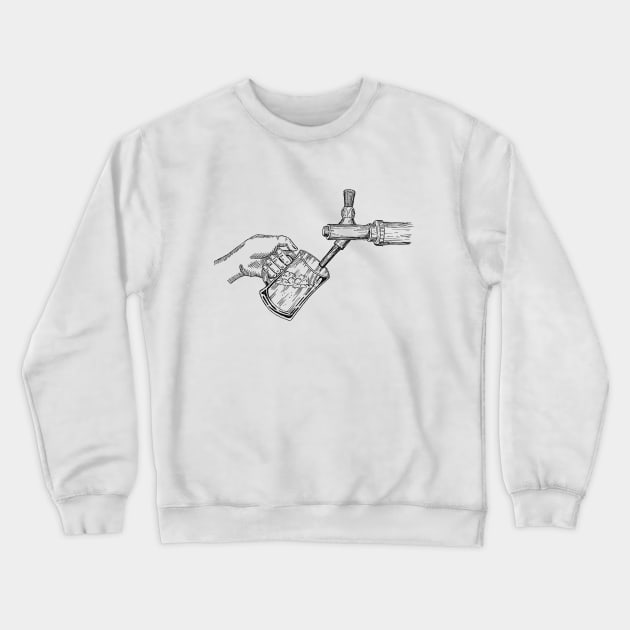 BEER Crewneck Sweatshirt by ACRillustrations